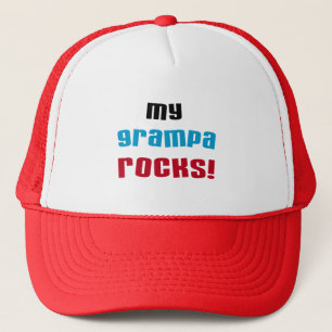 Mijn Grampa Rocks T shirten en geschenken Trucker Pet