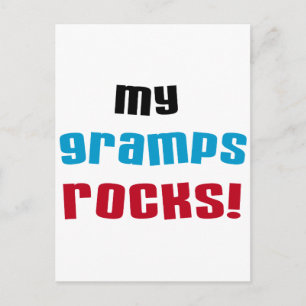 Mijn Gramps Rocks T-shirts en cadeautjes Briefkaart