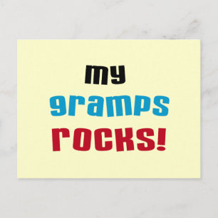 Mijn Gramps Rocks T-shirts en cadeautjes Briefkaart