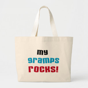 Mijn Gramps Rocks T-shirts en cadeautjes Grote Tote Bag