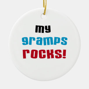 Mijn Gramps Rocks T-shirts en cadeautjes Keramisch Ornament