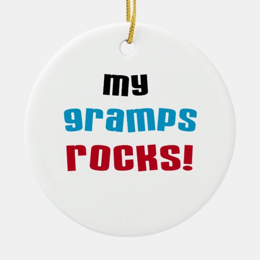 Mijn Gramps Rocks T-shirts en cadeautjes Keramisch Ornament (Voorkant)
