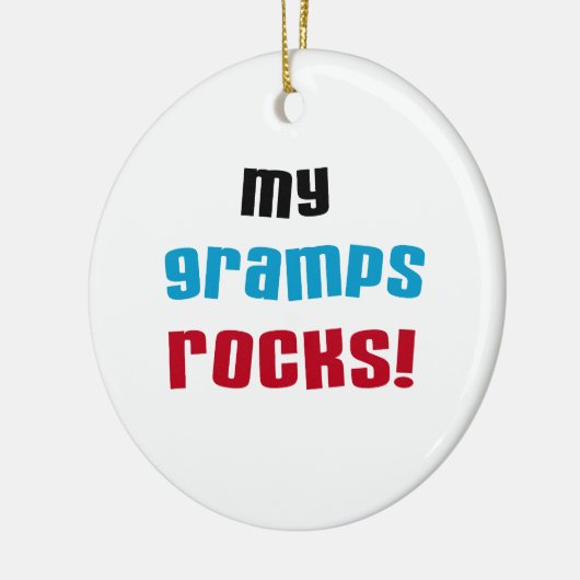 Mijn Gramps Rocks T-shirts en cadeautjes Keramisch Ornament (Links)