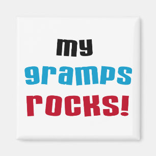 Mijn Gramps Rocks T-shirts en cadeautjes Magneet