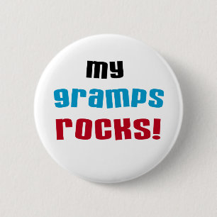 Mijn Gramps Rocks T-shirts en cadeautjes Ronde Button 5,7 Cm