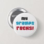 Mijn Gramps Rocks T-shirts en cadeautjes Ronde Button 5,7 Cm (Voorkant /achterkant)