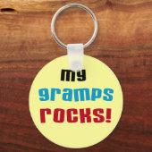 Mijn Gramps Rocks T-shirts en cadeautjes Sleutelhanger (Voorkant)