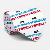 Mijn Gramps Rocks T-shirts en cadeautjes Stropdas (Opgerold)