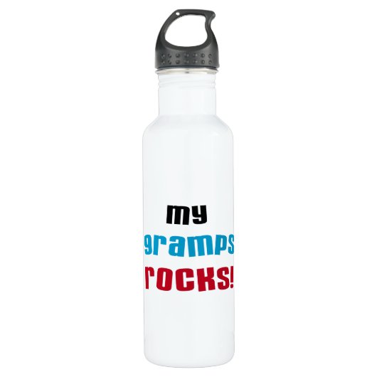 Mijn Gramps Rocks Waterfles (Voorkant)