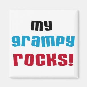 Mijn Grampy Rocks T shirten en geschenken Magneet