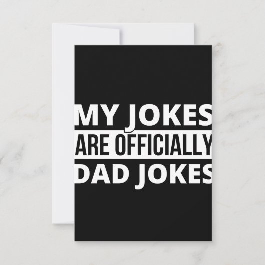 mijn grappen zijn vadergrappen notitiekaartje (Voorkant)