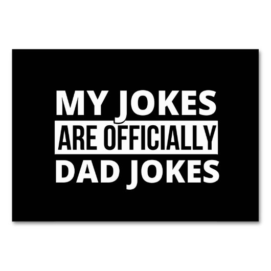 mijn grappen zijn vaders grappen kaart (Voorkant)