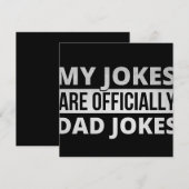 mijn grappen zijn vaders grappen save the date (Voorkant / Achterkant)