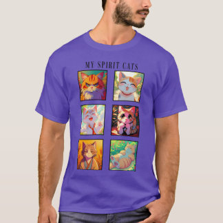 Mijn grappige anime-gezinskatten van de geest t-shirt