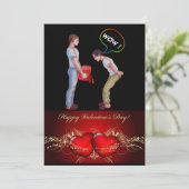 Mijn grappige homovalentijn feestdagenkaart (Staand voorkant)