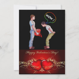 Mijn grappige homovalentijn feestdagenkaart