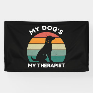 Mijn grappige hond krijgt mijn grappen hond verjaa spandoek