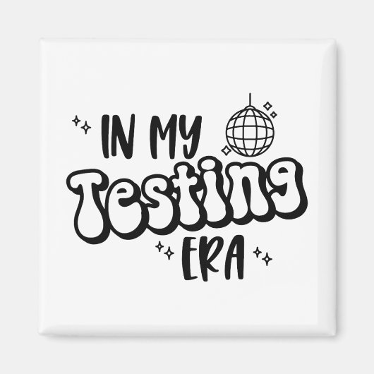 Mijn grappige staatstesttijdperk leraar testdag magneet (Voorkant)