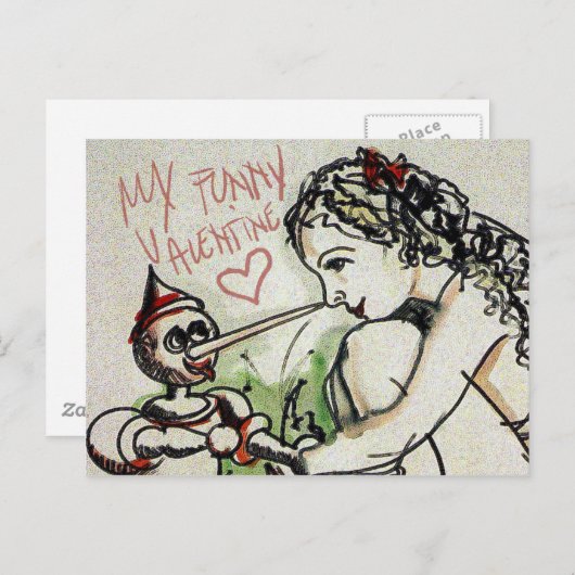 Mijn grappige valentijn feestdagenkaart (Voorkant / Achterkant)