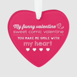 Mijn grappige Valentijn Foto Heart Ornament