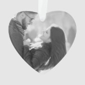 Mijn grappige Valentijn Foto Heart Ornament (achterkant)