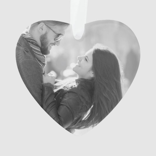 Mijn grappige Valentijn Foto Heart Ornament (achterkant)