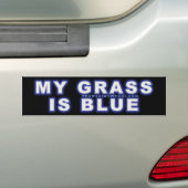 Mijn gras is blauw #12 bumpersticker (Op auto)