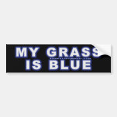 Mijn gras is blauw #12 bumpersticker (Voorkant)