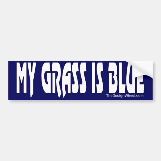 Mijn gras is blauw #7 bumpersticker (Voorkant)
