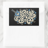 Mijn gras is Blauw Bluegrass Volksmuziek Rechthoekige Sticker (Tas)