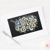 Mijn gras is Blauw Bluegrass Volksmuziek Rechthoekige Sticker (Envelop)