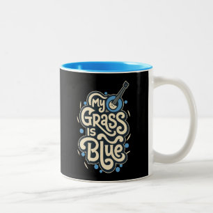 Mijn gras is Blauw Bluegrass Volksmuziek Tweekleurige Koffiemok