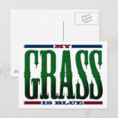 "Mijn gras is blauw" Briefkaart (Voorkant / Achterkant)
