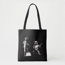 Mijn gras is blauw! (met bluegrassmusici) tote bag