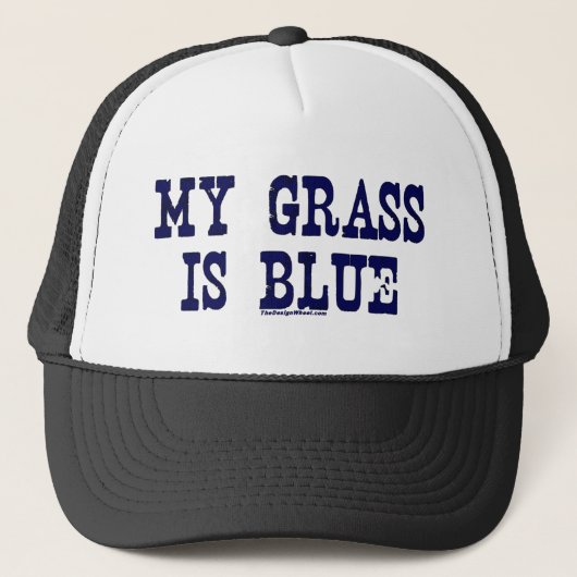 Mijn gras is blauw trucker pet (Voorkant)