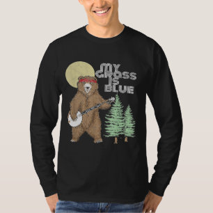 Mijn gras is Blue Banjo Beer Hippie Grizzly2 T-shirt