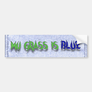 MIJN GRAS IS BLUE-BUMPERSTICKER BUMPERSTICKER
