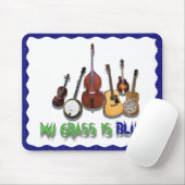 MIJN GRAS IS BLUE-MOUSEPAD MUISMAT (Met muis)