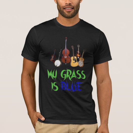 MIJN GRAS IS BLUE-T-SHIRT T-SHIRT (Voorkant)