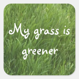 Mijn gras is groene Stickers