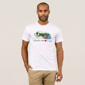 Mijn Grens Collie houdt van Flyball T-Shirt (Voorkant volledig)