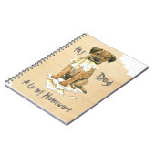 Mijn grenswerper op mijn thuiswerk notitieboek (Linkerzijde)