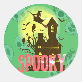 Mijn griezelige Halloween Ronde Sticker