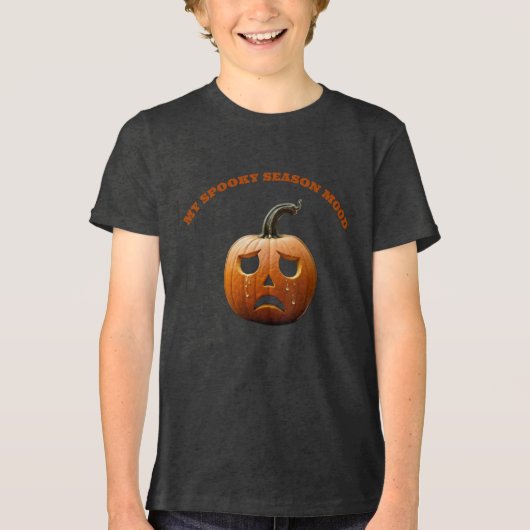 Mijn griezelige seizoensstemming Tri-Blend shirt (Voorkant)