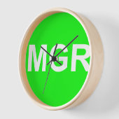 Mijn Groei Ringen "MGR" Wandklok (Hoek)