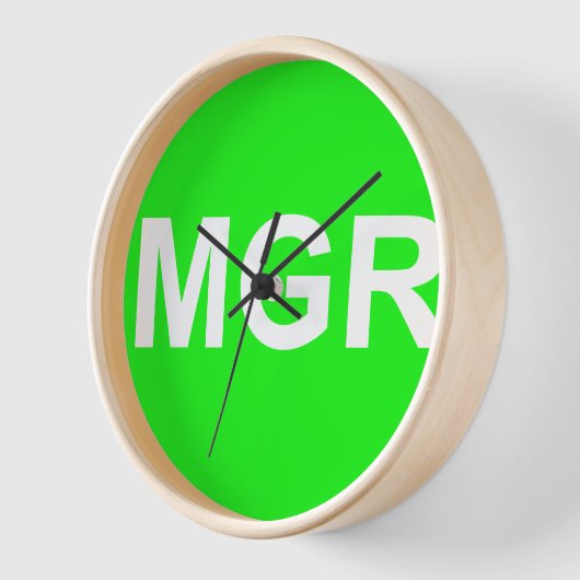 Mijn Groei Ringen "MGR" Wandklok (Hoek)