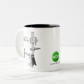 Mijn Groei Rings Youtube kanaalMok Tweekleurige Koffiemok (Voorkant links)