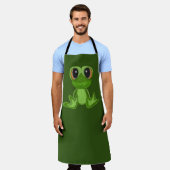 Mijn Groene Kikker Vriend Schort (Gedragen)