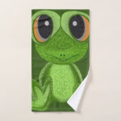 Mijn groene kikkerkeukenset voor vrienden bad handdoek (Handdoek)