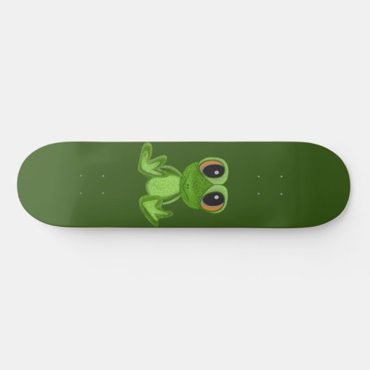 Mijn groene kikkervisje persoonlijk skateboard (Horizontaal)